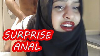 Tortured SURPRISE ANAL WITH MARRIED HIJAB WOMAN !