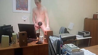 Sex model mars6mars masturbate at spy cam at work